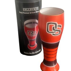 Oregon State NCAA 23oz  Hand-Painted Artisan Pilsner Collectible Glass!!!